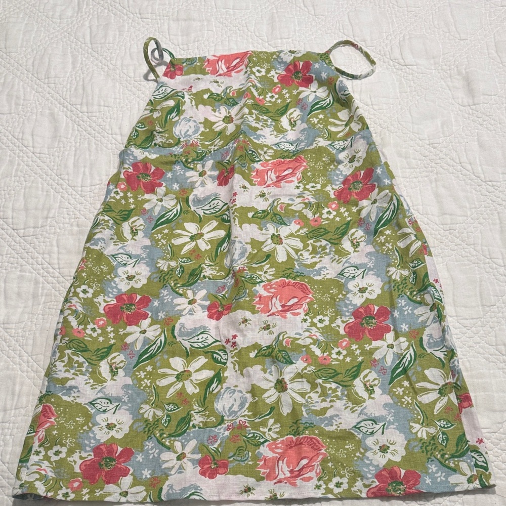 Reformation Green and Pink Floral Dress